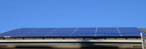 太陽光発電システム屋根設置完了